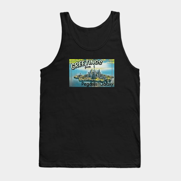 Pegasus Postcard Shirt Tank Top by ZPM Stargate